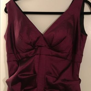 Formal burgundy mermaid style dress